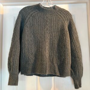 Sezane Thin Blue-Gray Sweater